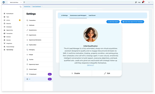 AI Lead Manager Carrot CRM