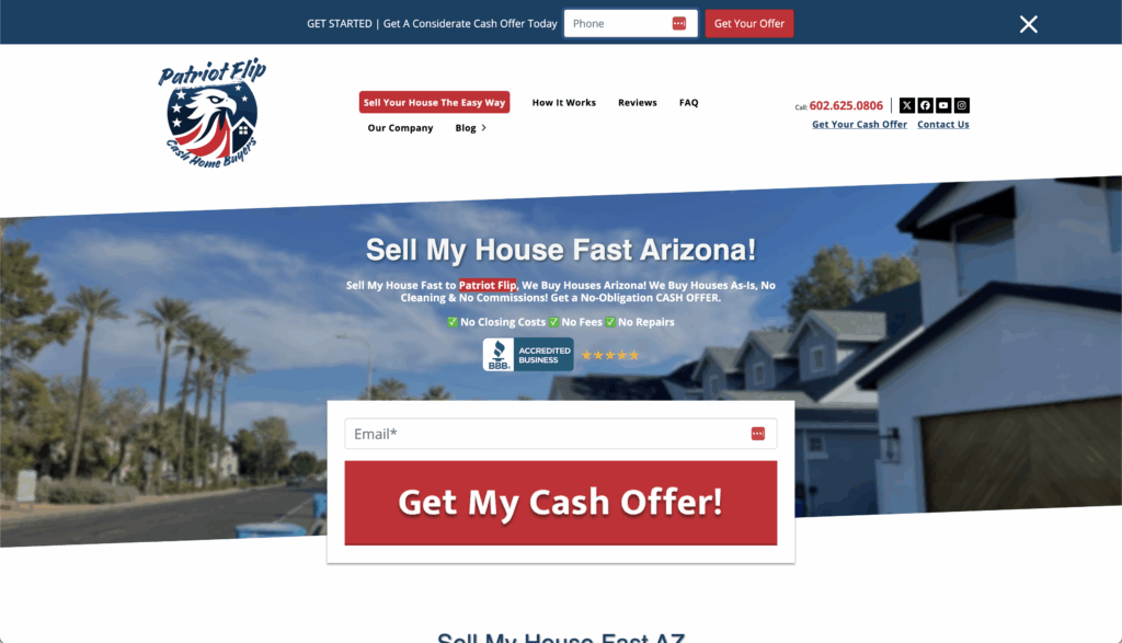 Mark St. Peter Patriot Flip website