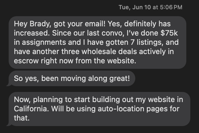 Mark St. Peter text message results