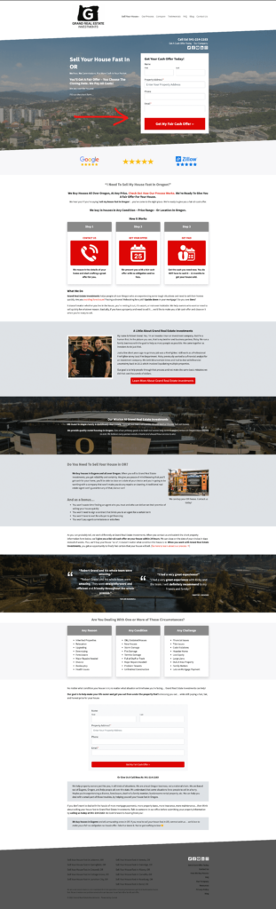 Grand Real Estate Investments full website screenshot